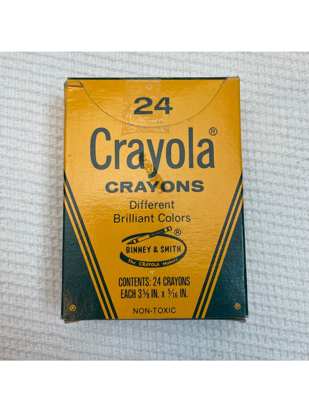 Vintage Crayola Crayons Brilliant Colors (24 Pack) Binney & Smith Not used